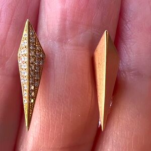 Karma el Khalil 18k Isoceles Rose gold stud earrings